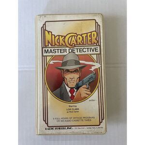 Nick Carter‎ Master Detective Vtg Audio Casstte Tape Set 5 Tapes (missing 1)